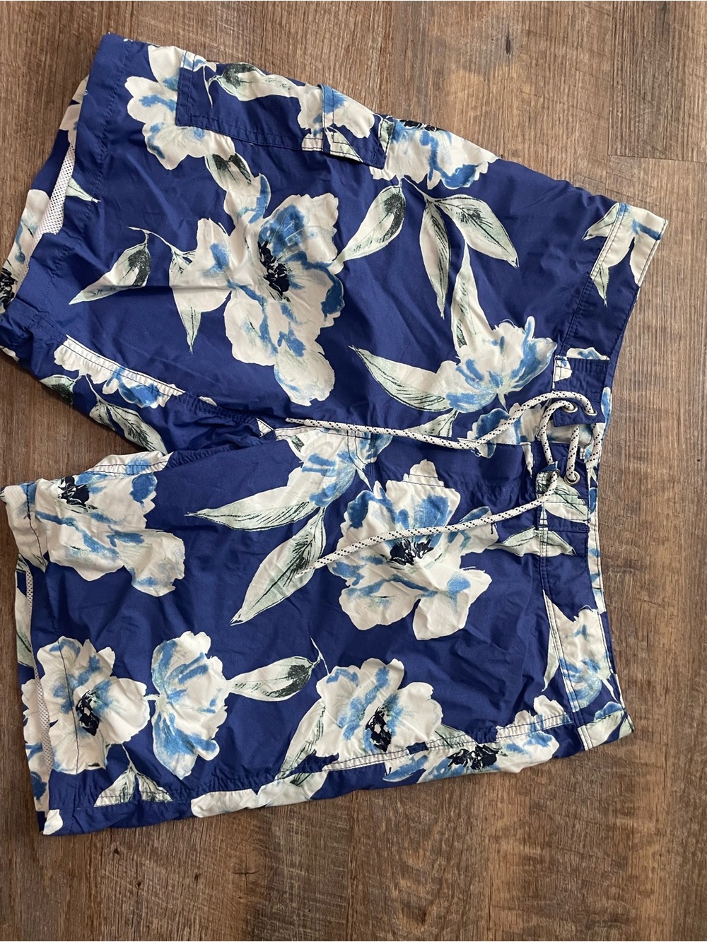 Navy Floral Drawstring Women’s Shorts